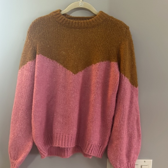 Vera Moda Pink and Brown Sweater - Picture 3 of 3